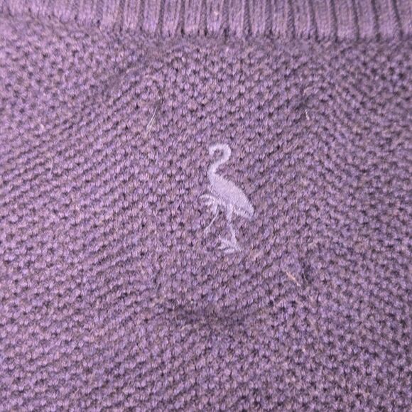 Tailorbyrd Mens Golf Pullover 1/4 Zip Knit Sweater Size Large Eggplant Blue - Picture 9 of 11
